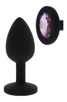 Анальна пробка ALL TIME FAVORITES SILICONE DIAMOND PLUG DT21685 фото