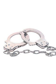 Наручники хромовані NMC Hand Cuffs із довгим ланцюгом T160219 фото