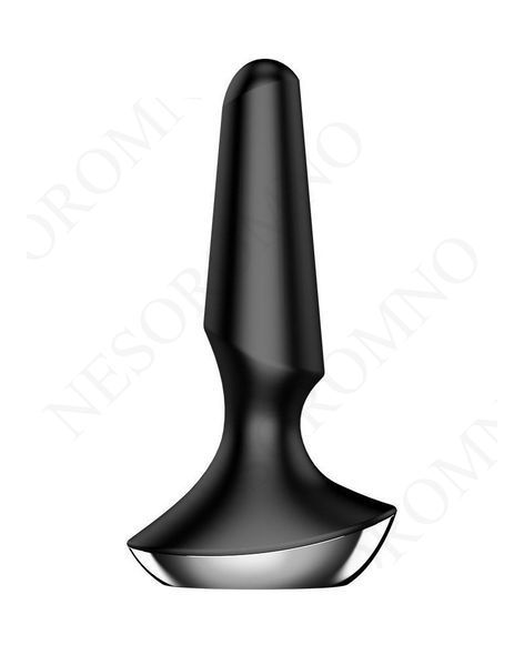 Анальна пробка з функцією керування зі смартфона Satisfyer Plug-Ilicious, чорний T360162 фото