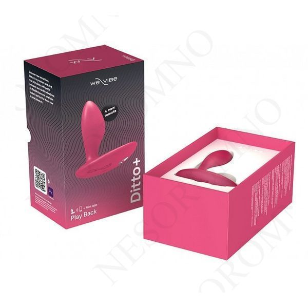 Анальна пробка з вібрацією We-Vibe Ditto+ Cosmic Pink з пультом та керуванням з телефону 16836/SNDT2SG5 фото