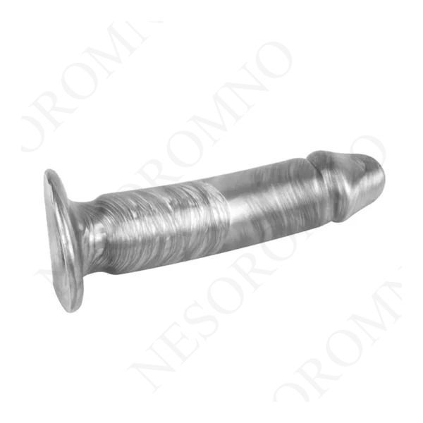 Фалоімітатор на присосці реалістичний Chisa Dark Muscle PHUT Dong, сріблястий 901408 /CN-711490140 фото