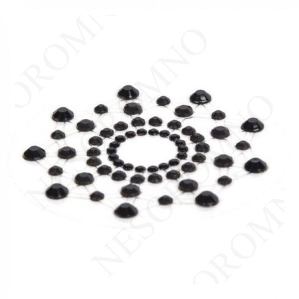 Наклейки для грудей Bijoux Indiscrets Mimi - Black BJ0037 фото