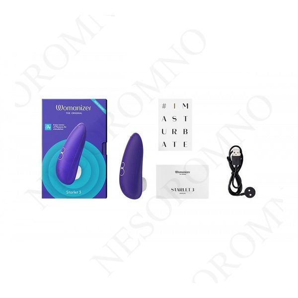 Вакуумний кліторальний стимулятор Womanizer Starlet 3 Indigo W44085 фото