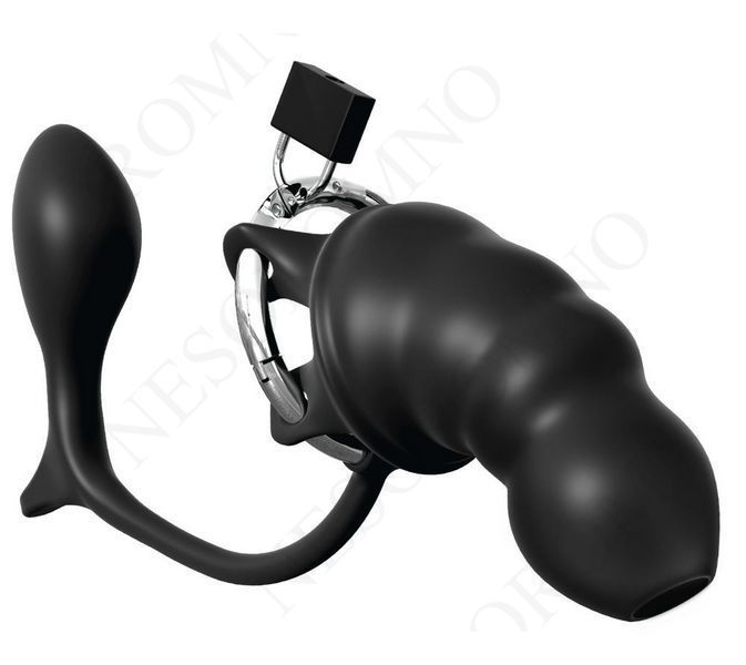 Пояс вірності з анальною стимуляцією Pipedream Anal Fantasy та підвісним замком, чорний PD541613 фото