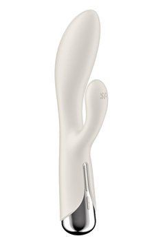 Вібратор-кролик Satisfyer Spinning Rabbit 1 для точки G та клітора, молочний ST4048741 фото