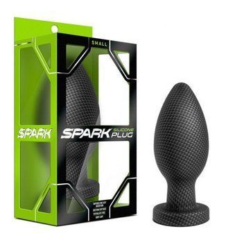 Анальна пробка силікон BLUSH SPARK SILICONE PLUG SMALL CARBON FIBER T330555 фото