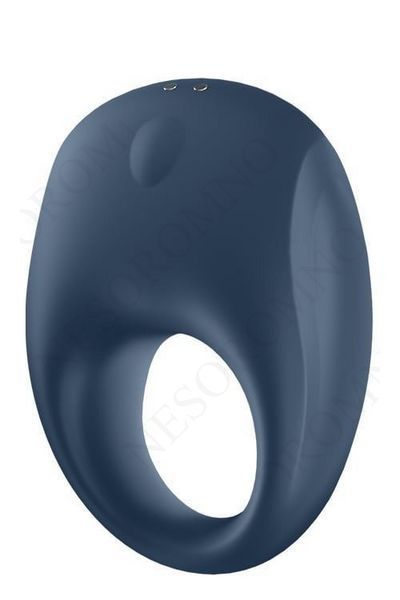 Ерекційне синє віброкільце Satisfyer Strong One з можливістю працювати від програми T360128 фото