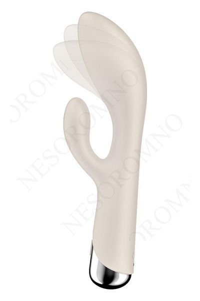Вібратор-кролик Satisfyer Spinning Rabbit 1 для точки G та клітора, молочний ST4048741 фото