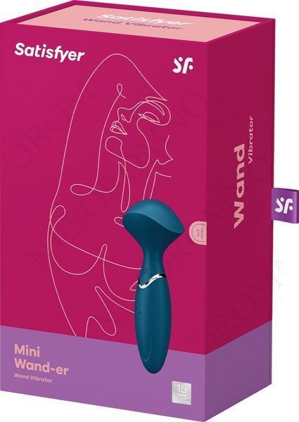 Універсальний компактний масажер Satisfyer Mini Wand-er синій ST4044231 фото