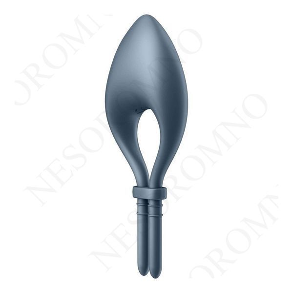 Ерекційне смарт кільце з вібрацією Satisfyer Bullseye Connect App, сірий T360346 фото