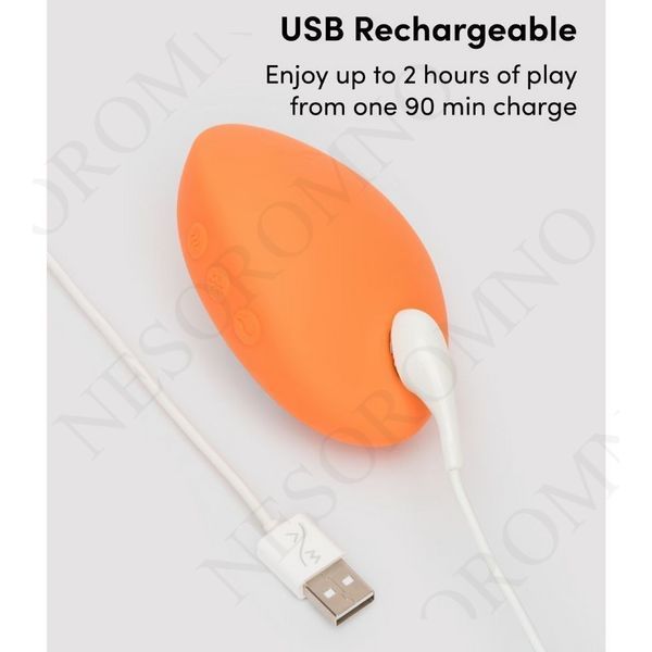 Кліторальний вібратор We-Vibe Temp Tangerine з функцією нагрівання та охолодження, помаранчевий SNHS1SGA фото