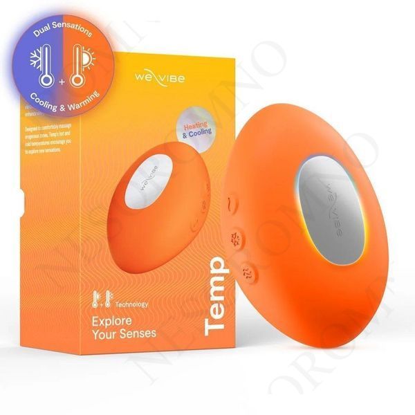Кліторальний вібратор We-Vibe Temp Tangerine з функцією нагрівання та охолодження, помаранчевий SNHS1SGA фото