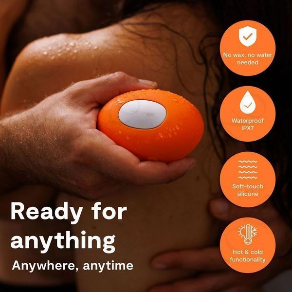 Кліторальний вібратор We-Vibe Temp Tangerine з функцією нагрівання та охолодження, помаранчевий SNHS1SGA фото