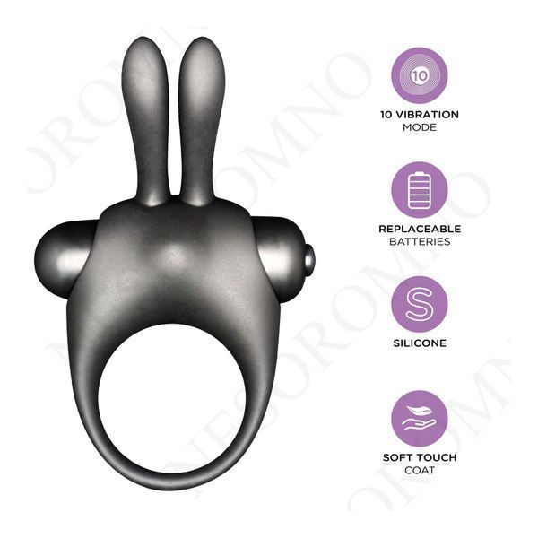 Набір ерекційне віброкільце та краплі для клітора Orgie ORGASMIC BUNNY ORG17847 фото