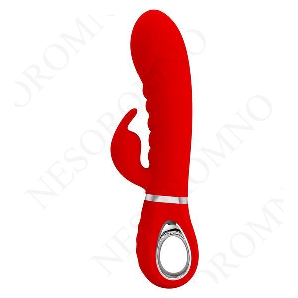 Вібратор-кролик PRETTY LOVE Prescott червоний, 20 х 3.9 см BI-014635-2 фото