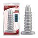 Анальна пробка рельєфна Chisa Dark Muscle Cdt Bisley SILVER, 23 х 6.2 см 901507 / CN-711490150 фото 1