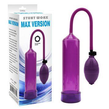 Помпа для збільшення члена Chisa Stunt Worx Max Version Penis Pump, фіолетова 65761 / CN-702365761 фото