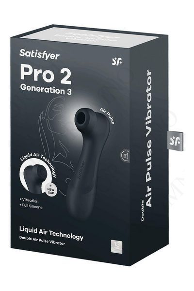 Вібратор із ефектом пульсації Satisfyer Pro 2 Generation 3 чорний ST4051888 фото