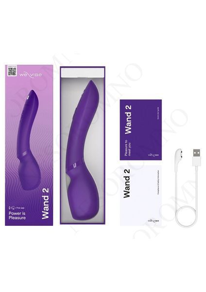 Смарт-Мікрофон вібромасажер We-Vibe Wand 2, фіолетовий 23124/SNWD2SG4 фото