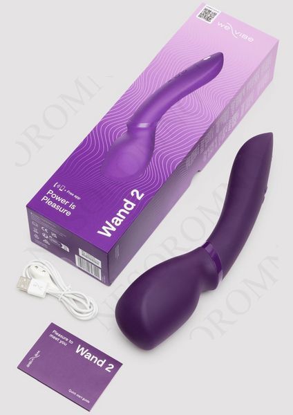 Смарт-Мікрофон вібромасажер We-Vibe Wand 2, фіолетовий 23124/SNWD2SG4 фото