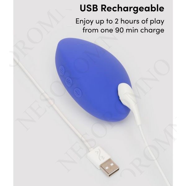 Кліторальний вібратор We-Vibe Temp Lavender Blue з функцією нагрівання та охолодження, синій SNHS1SGE фото
