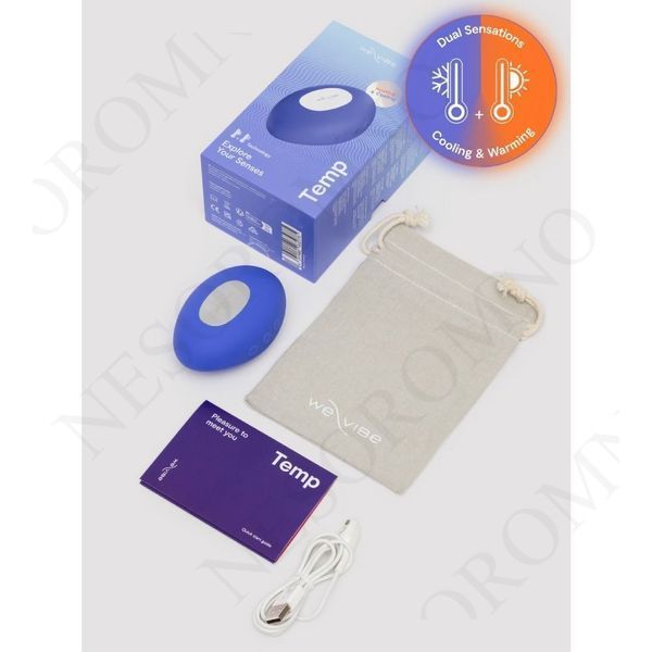 Кліторальний вібратор We-Vibe Temp Lavender Blue з функцією нагрівання та охолодження, синій SNHS1SGE фото