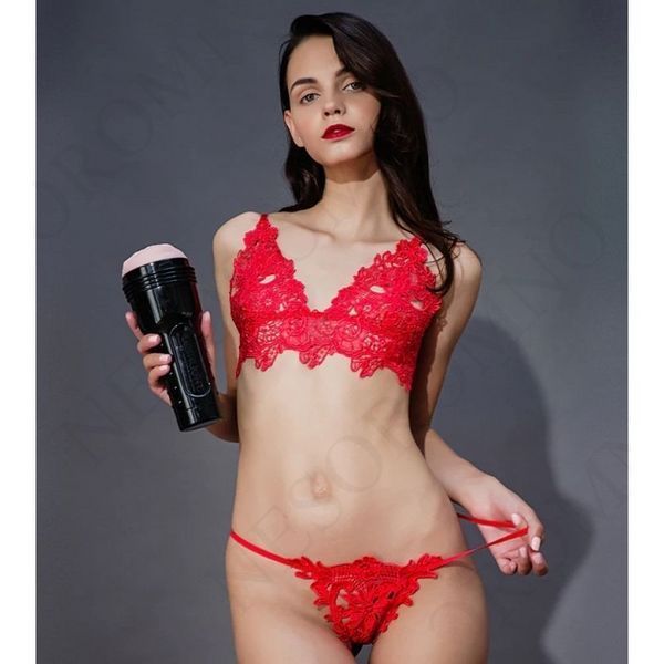 Мастурбатор вагіну в колбі Pink Lady Destroya Fleshlight, рельєфний, кібершкіра, бежевий FT17378 фото