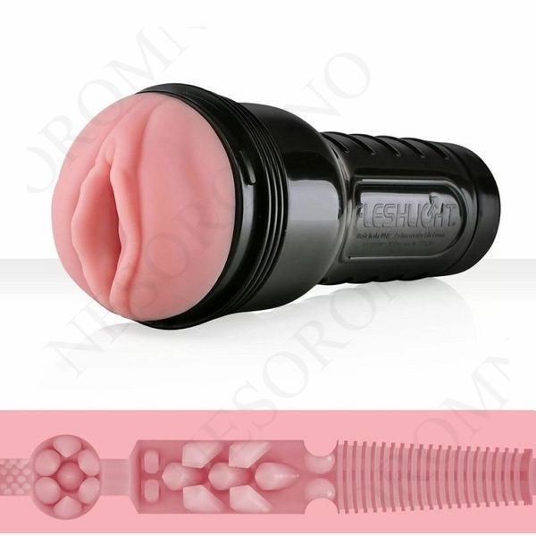Мастурбатор вагіну в колбі Pink Lady Destroya Fleshlight, рельєфний, кібершкіра, бежевий FT17378 фото