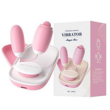 Подвійне віброяйце з мовою Laile Magic Box USB 20 режимів &mdash; Вібратори X00001159 фото