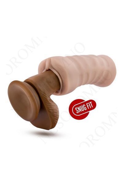 Мастурбатор-вагіна Blush Enlust Destini з віброкулею, бежевий, 11.5 см B332049 фото