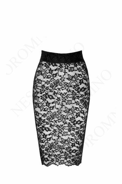 Мереживна спідниця Noir Handmade Ambivalence F302 зі шнурівкою, чорна, L 12615/F302 фото