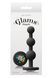 Анальна пробка з кристалом GLAMS RIPPLE RAINBOW Gem BLACK T280778 фото 1