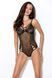 Боді сітка зі вставками мережива MELANIA BODY black S/M - Passion P55856 фото 1