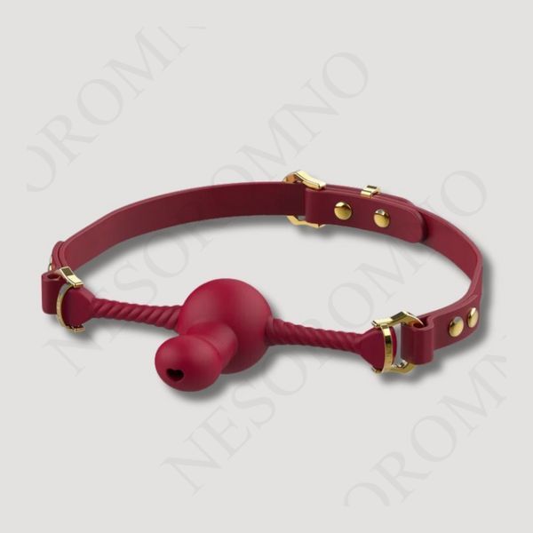 Кляп із фіксатором у формі дилдо UPKO Desire for Mouth Bondage Collection-Dildo, червоний U65221 фото