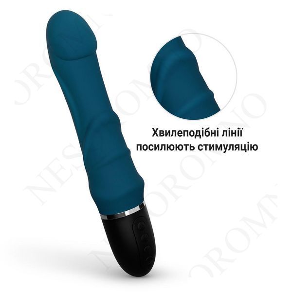 Реалістичний силіконовий вібратор водонепроникний 23.5 см Чорний X00001196-1 фото