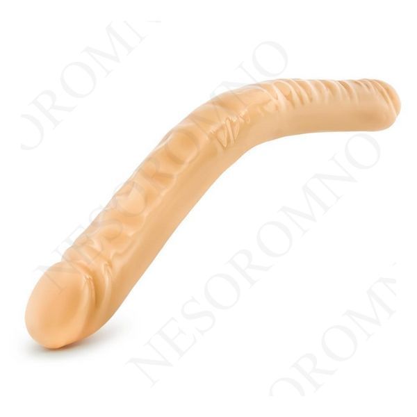 T330743 подвійний фалоімітатор B YOURS 18inch DOUBLE DILDO BEIGE T330743 фото