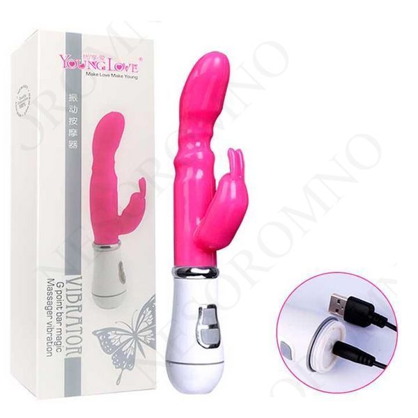 Вібратор Bunny USB - Чорний - Смарт іграшки X0000424-2 фото