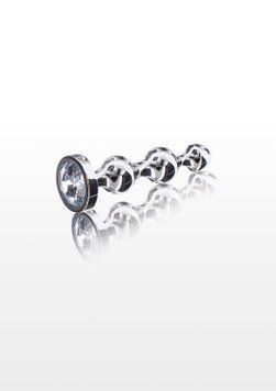 Анальна ялинка металева з каменем Toy Joy Anal Play Diamond Star Beads, Small TJ10576 фото