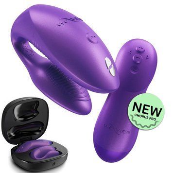 Вібратор для пар We-Vibe Chorus Pro Cosmic Purple з пультом і додатком, фіолетовий SNSP1SG5 фото