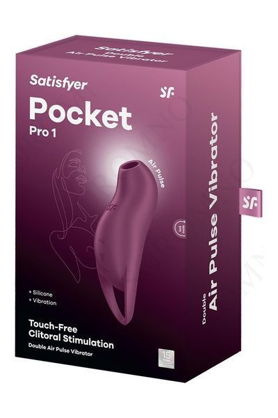 Кліторальний стимулятор із повітряними імпульсами Satisfyer Pocket Pro 1 фіолетовий ST4045177 фото