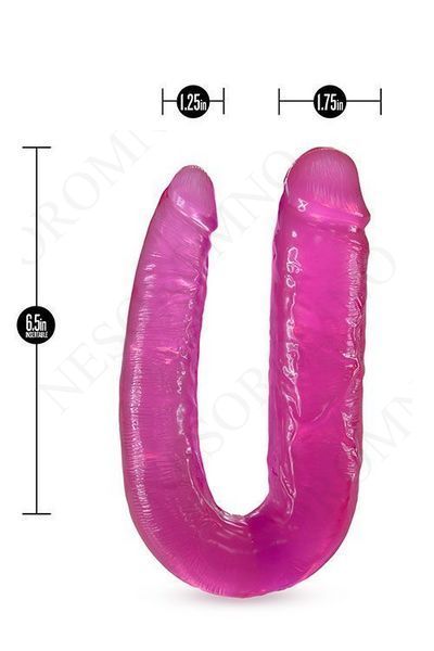 Подвійний фалоімітатор B YOURS DOUBLE HEADED DILDO PINK T331271 фото
