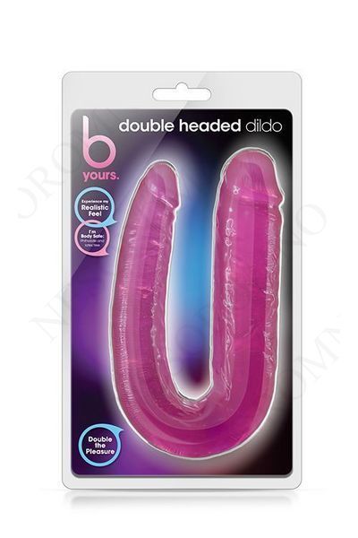 Подвійний фалоімітатор B YOURS DOUBLE HEADED DILDO PINK T331271 фото