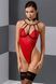 Боді з високим вирізом стегна, S/M червоний Akita Body - Passion Exclusive P49572 фото 1