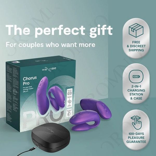 Вібратор для пар We-Vibe Chorus Pro Cosmic Purple з пультом і додатком, фіолетовий SNSP1SG5 фото