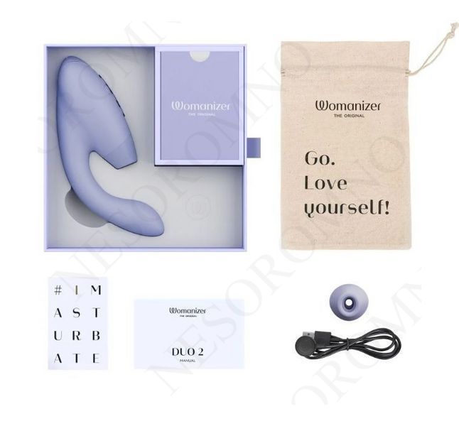 Інноваційний безконтактний вібратор-стимулятор Womanizer Duo 2 Lilac W44128 фото