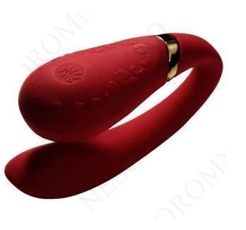 Вібромасажер для пар з функцією управління зі смартфона ZALO Fanfan Set, Bright Red ZL00437 фото