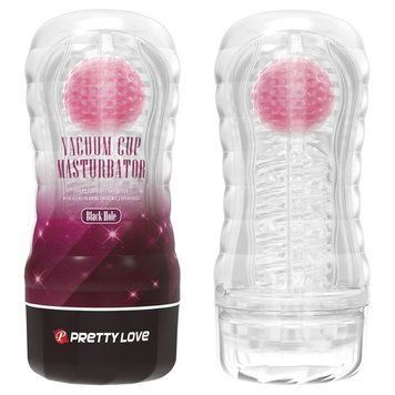 Мастурбатор у колбі PRETTY LOVE Planet прозорий, з рожевою кулькою, 18 х 7.7 см BM-009249N-1 фото