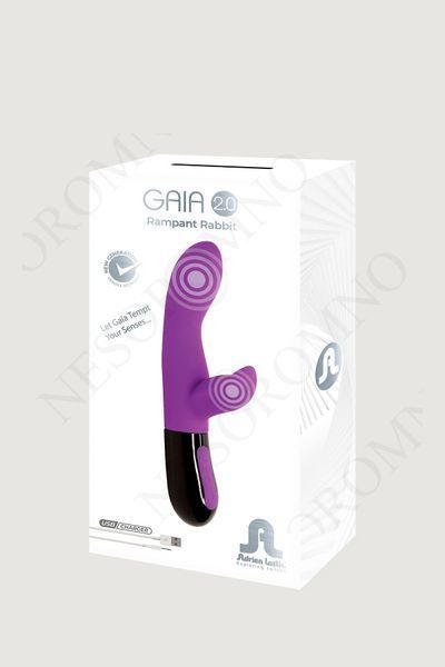 Вібратор-кролик Adrien Lastic Gaia 2.0 фіолетовий AD11263 фото