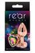 Анальна пробка REAR ASSETS ROSE GOLD HEART RAINBOW, s T280796 фото 1