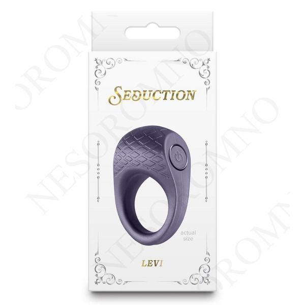 Ерекційне віброкільце NS Novelties Seduction Levi, сіре NS108020NV фото